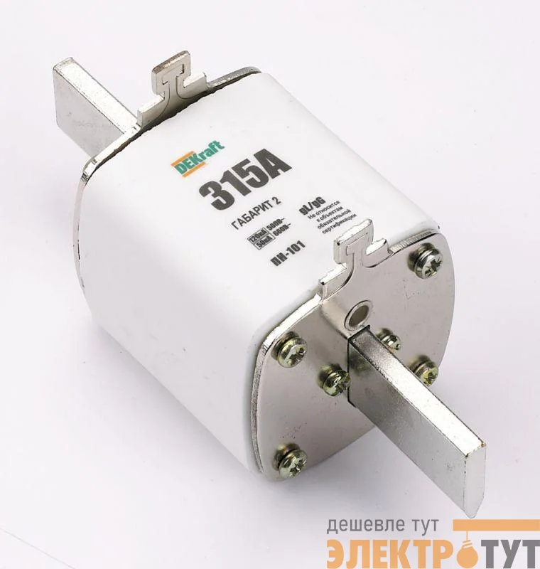 Вставка плавкая ПН-101 200А габарит 2 (аналог ППН-37 габарит 2) DEKraft 21313DEK