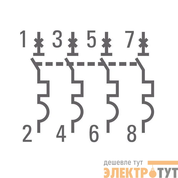 Выключатель автоматический модульный 4п C 20А 4.5кА ВА 47-63 PROxima EKF mcb4763-4-20C-pro