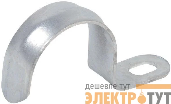 Скоба крепежная однолапковая d25-26мм метал. IEK CMAT10-25-100