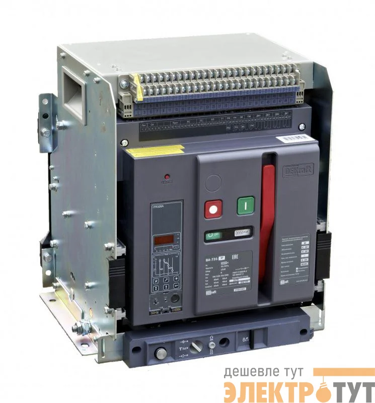 Выключатель автоматический воздушный 3п 1600А 80кА ВА-731 расцеп. М выкатн. DEKraft 27050DEK