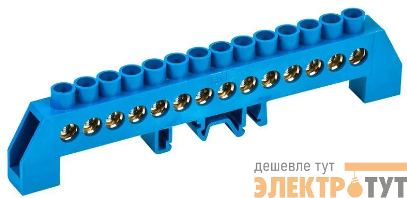 Шина нулевая в комб. DIN-изол. "Стойка" ШНИ-8х12-14-КС-С IEK YNN10-812-14DP-K07