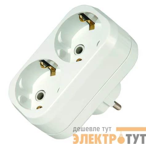 Разветвитель 2-м с заземл. Makel 10031