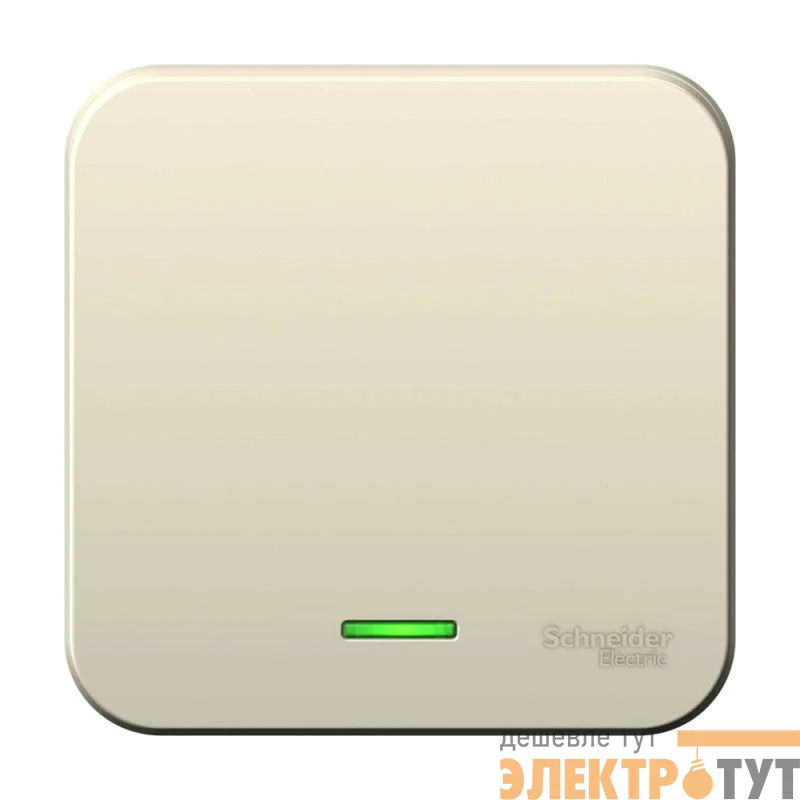 Выключатель 1-кл. ОП Blanca 10А IP20 (сх. 1) 250В с подсветкой молочн. SchE BLNVA101102