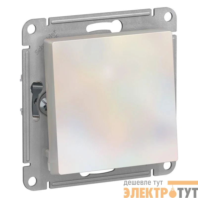 Переключатель проходной 1-кл. СП AtlasDesign 10А IP20 (сх. 6) 10AX механизм жемчуж. SE ATN000461