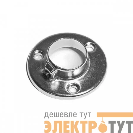 Держатель для трубы 25мм с фиксатором хром (уп.2шт) Tech-Krep/Zitar 127422