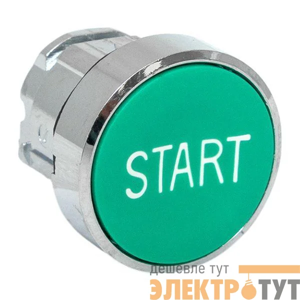 Механизм кнопки исполнительный "START" XB4 зел. плоский возвратный без фиксации IP65 EKF XB4BA-3160C-65