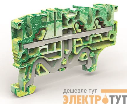 Клемма заземления 3 точки подключения на 2.5кв.мм DKC ZEFCE210