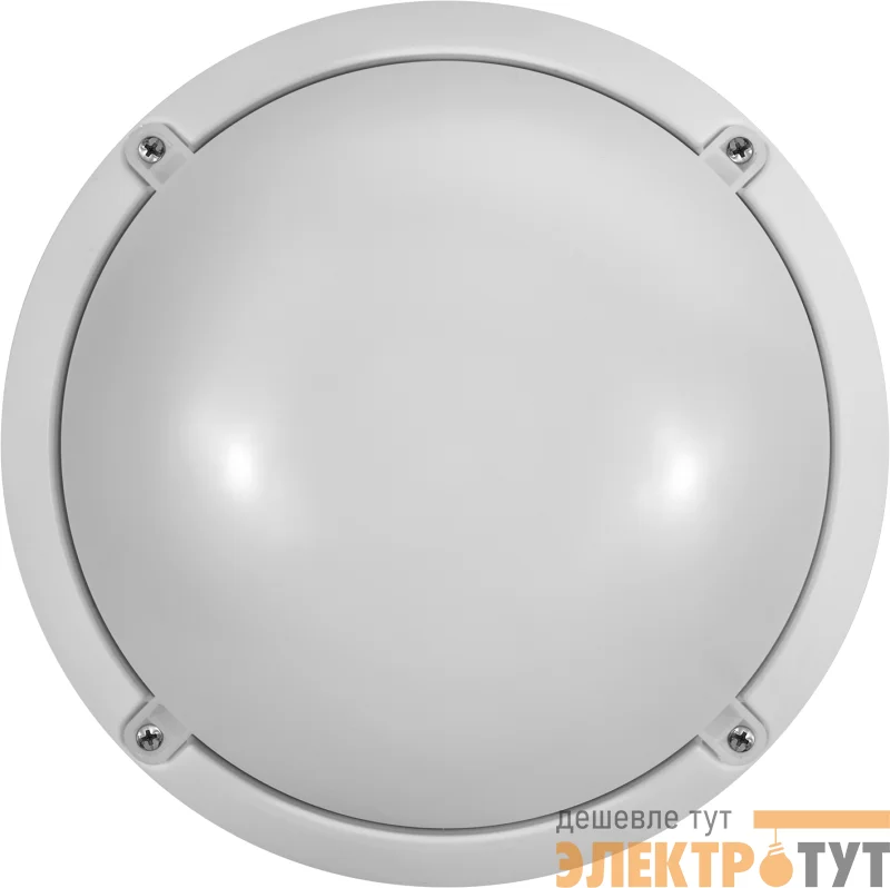 Светильник светодиодный 90 067 OBL-R1-7-4K-WH-IP65-LED-SNRV1 с акустическим датчиком ОНЛАЙТ 90067