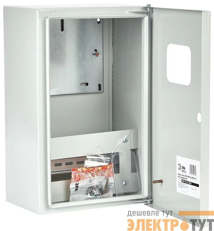 Корпус металлический SIMPLE ЩУРн 1/9 зо-1 76 УХЛЗ IP31 (400х250х175) (63) ЭРА Б0041680