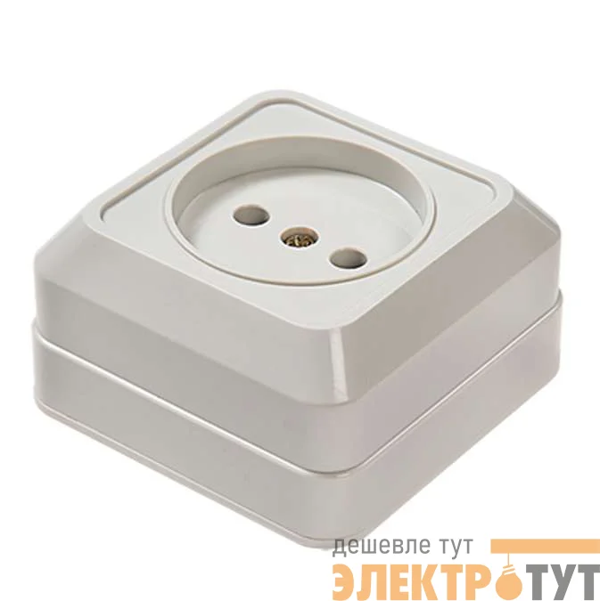 Розетка 1-м ОП Bolleto 7022 16А IP20 бел. ASD / IN HOME 4680005959785
