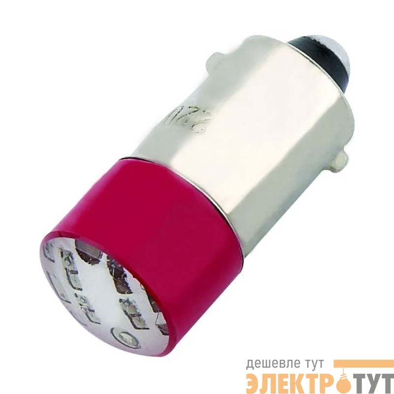 Лампа BA9s для NP2 красн. светодиод. матрица AC/DC 24В CHINT 576969