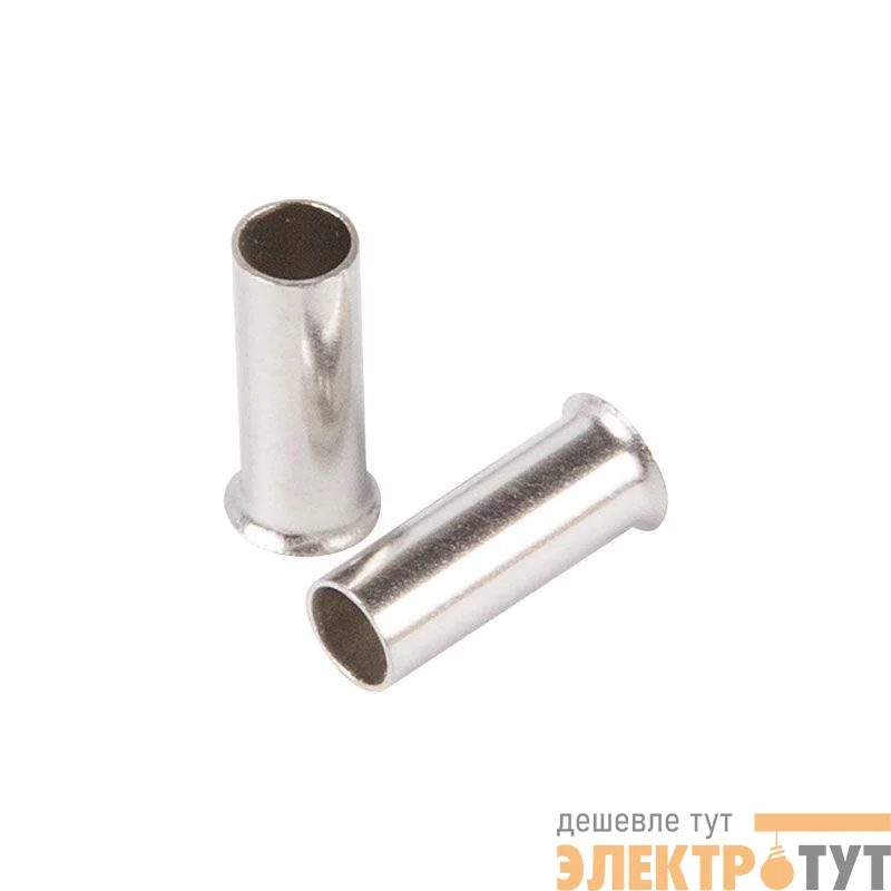 Наконечник штыревой втулочный (НШВ L-6мм) 0.75кв.мм (EN75.6) REXANT 08-0802
