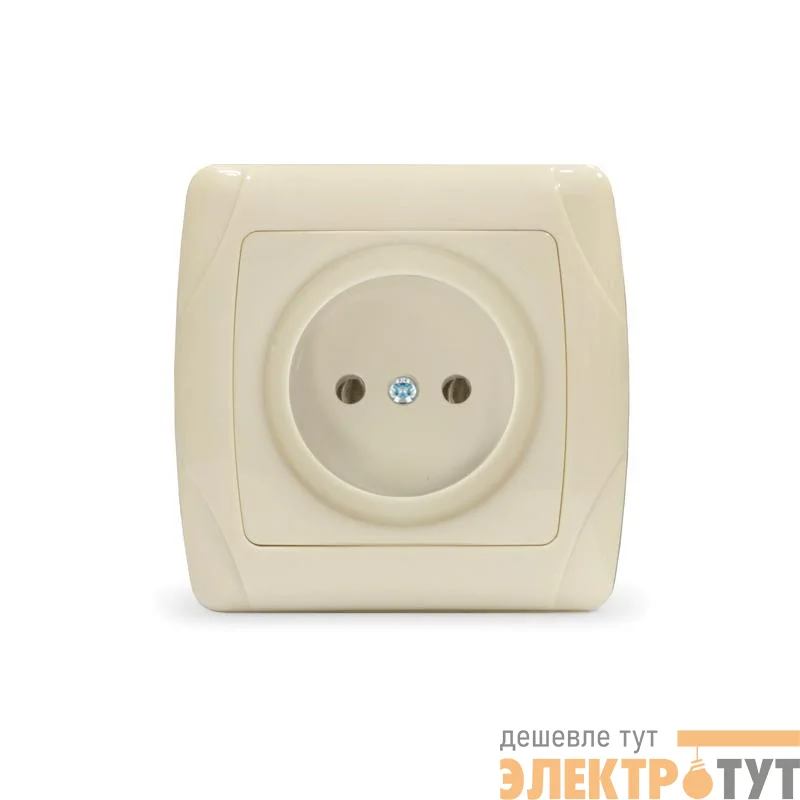 Розетка 1-м СП Маргарита 16А IP20 без заземл. сл.кость (ivory) UNIVersal М0022-I