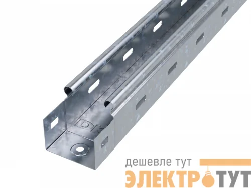 Лоток листовой перфорированный 50х50 L2000 сталь 0.7мм цинк-ламель DKC 35250ZL