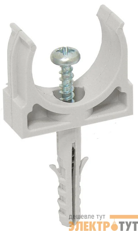 Держатель с защелкой и дюбелем CT20 IEK CTA10D-CT20-K41-100