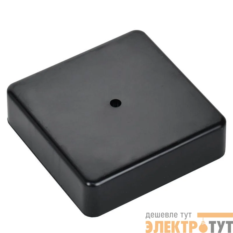 Коробка распаячная ОП 100х100х29 черн. IEK UKO10-100-100-029-K02-E