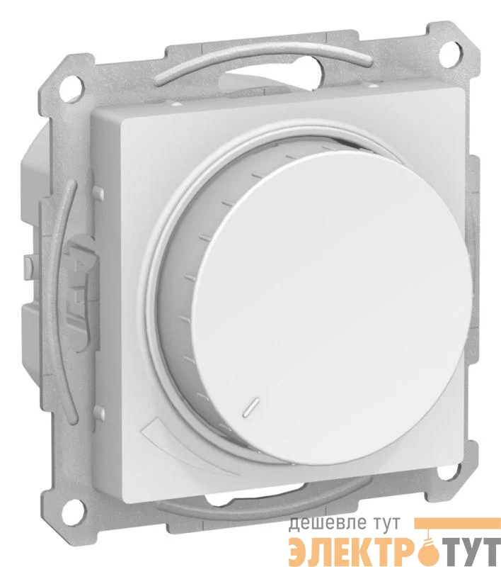 Светорегулятор AtlasDesign (диммер) повор-нажим. LED RC 400Вт мех. лотос SE ATN001323