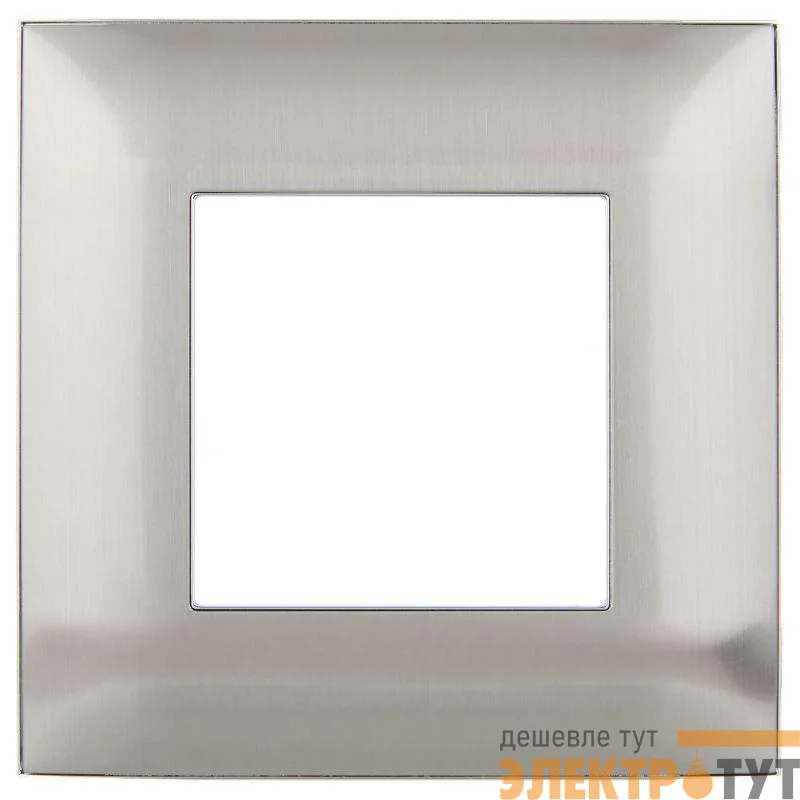 Рамка 1-м SKANDY SK-F31N металл никель IEK SK-M12-M-K50