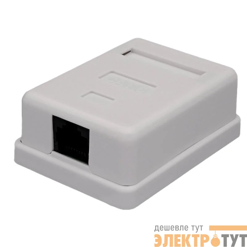 Розетка компьютерная 8P8C RJ-45 UTP кат.6 1 порт (DIY) SUPRLAN 10-0355-1