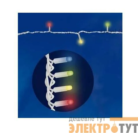 Гирлянда светодиодная ULD-S1000-120/TWK MULTI с эфф. мерцания 10м соед.120LED мульти провод бел. IP67 Uniel UL-0001353