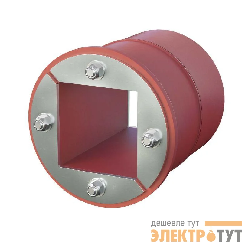 Проходка d150х70мм кругл. с проемом 90х90мм нерж. сталь DKC DXF3125