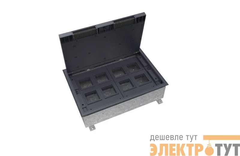 Люк MultiDesk MDK10 на 16мод. IP40 с монтажной коробкой для бетонных полов SE MDK10216