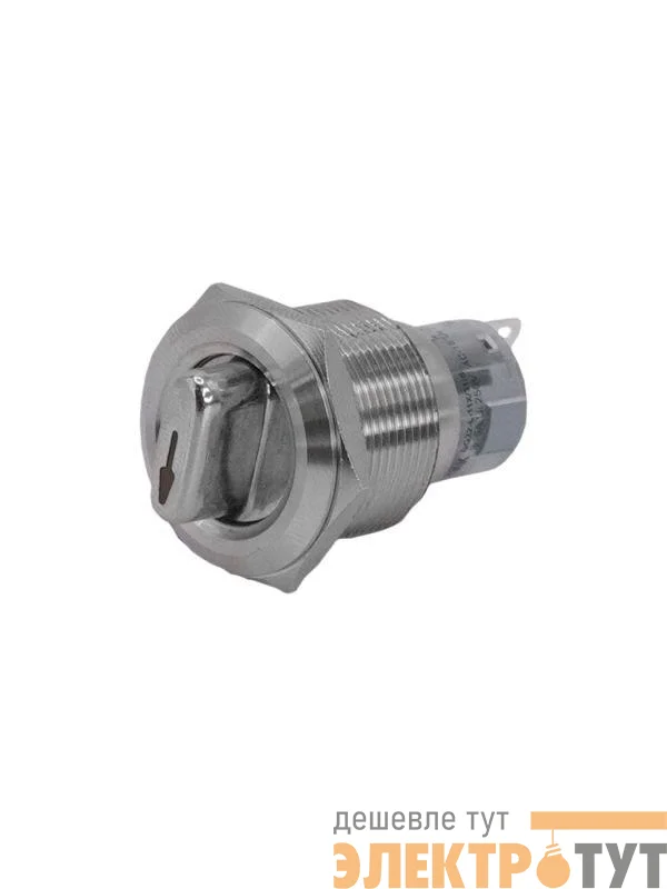 Переключатель GQ22-L-11X/31/S IP65 1НО+1НЗ на 3 положения с фиксацией I-O-II d22мм метал. Электротехник ET259210