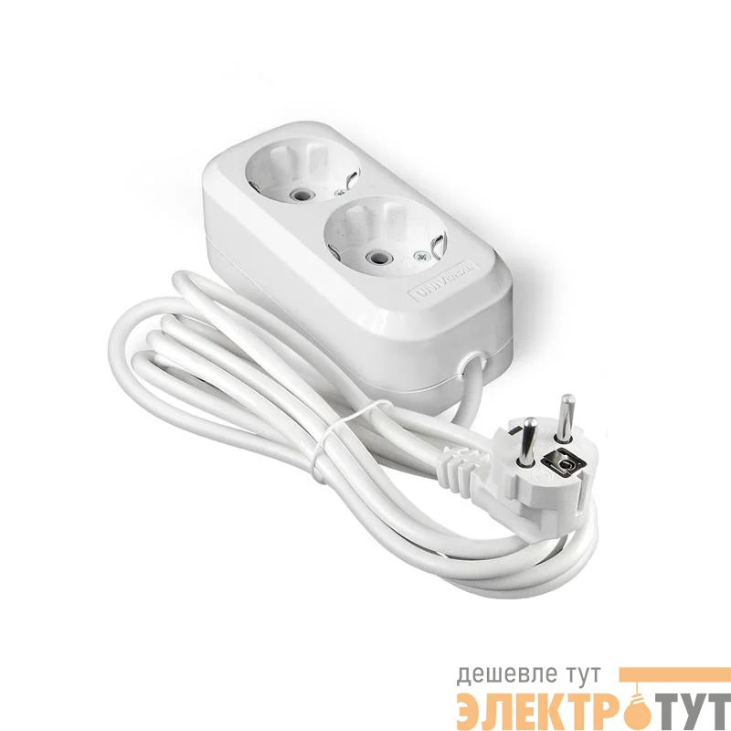 Удлинитель 2х5м с заземл. IP20 Е-302А ПВС 3х1.5 Universal 1719