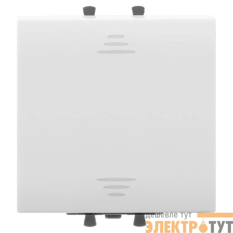 Выключатель модульный 1-кл. 2мод. Avanti "Белое облако" 16А IP20 бел. DKC 4400102