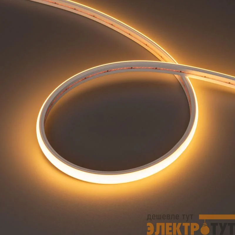 Лента светодиодная MOONLIGHT-TOP-X320-11x7mm 24V Warm 2300К 10Вт/м IP65 CSP wire x2 герметичная силикон (уп.5м) Arlight 039446