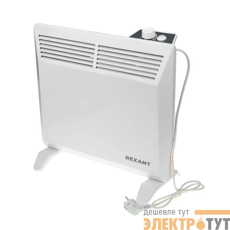 Конвектор электрический 1кВт с механическим термостатом Rexant 60-0083