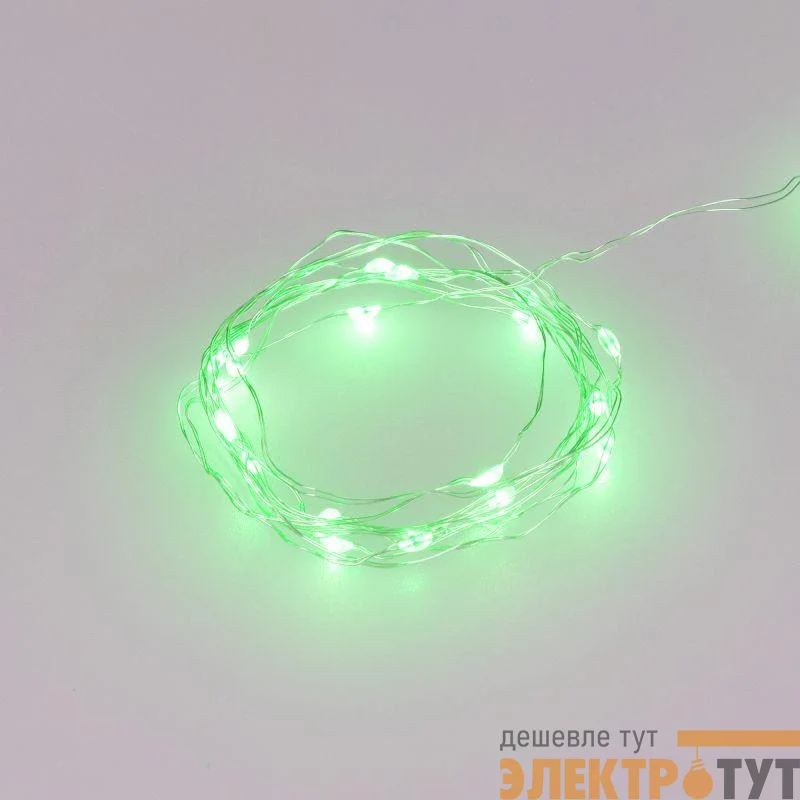 Гирлянда светодиодная ARD-DEW-HOME-2000-CLEAR-20LED-STD Green 1.5V Battery Pack Cork IP20 Ardecoled 048695