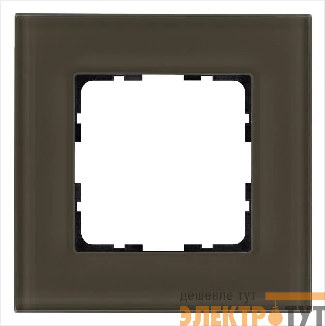 Рамка 1-м G-Glass стекло каперсовый Jasmart G1001GT