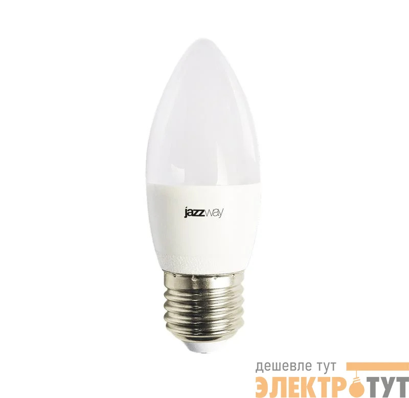 Лампа светодиодная PLED-LX C37 8Вт 3000К E27 JazzWay 5028531