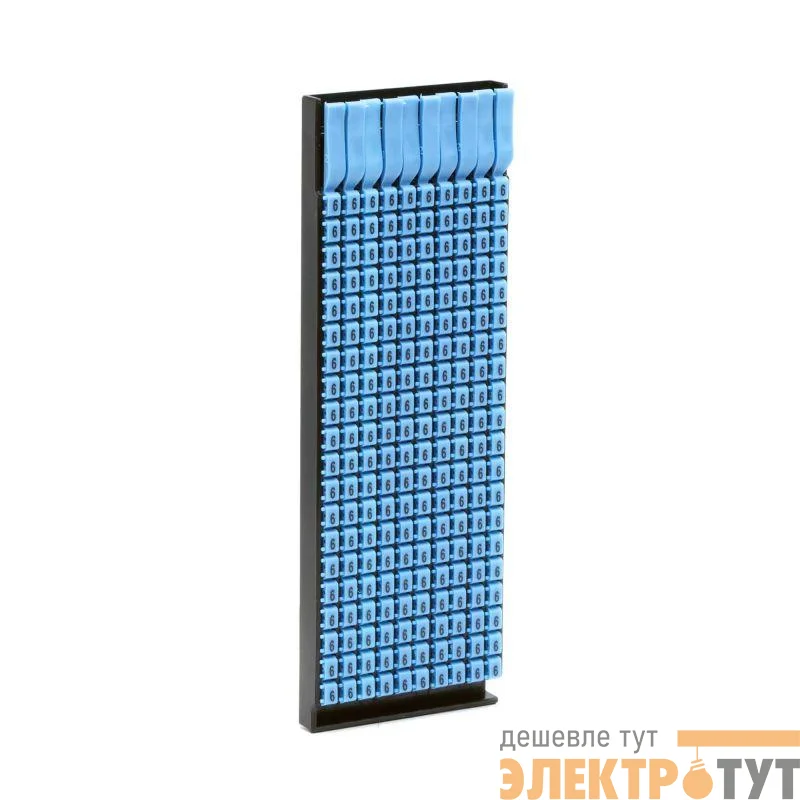 Маркер для каб. 0.5-1.5мм пустой голуб. (уп.200шт) DKC MKF999BLS1