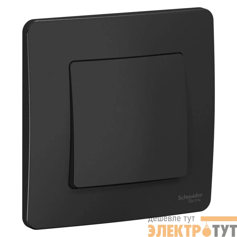 Выключатель 1-кл. СП Blanca 10А IP20 (сх. 1) 250В антрацит SE BLNVS010106