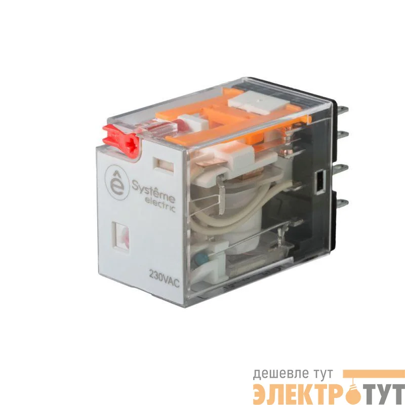 Реле 5А 4CO 230В AC тест кнопка LED SE SXM4CB2P7