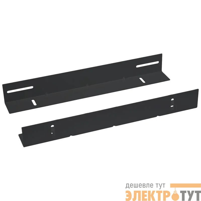 Комплект направляющих в шкаф 600мм для установки серверного оборудования JH05-06-100KG-BK усиленные до 100кг (RAL 9004) черн. (уп.2шт) Cabeus 8634c