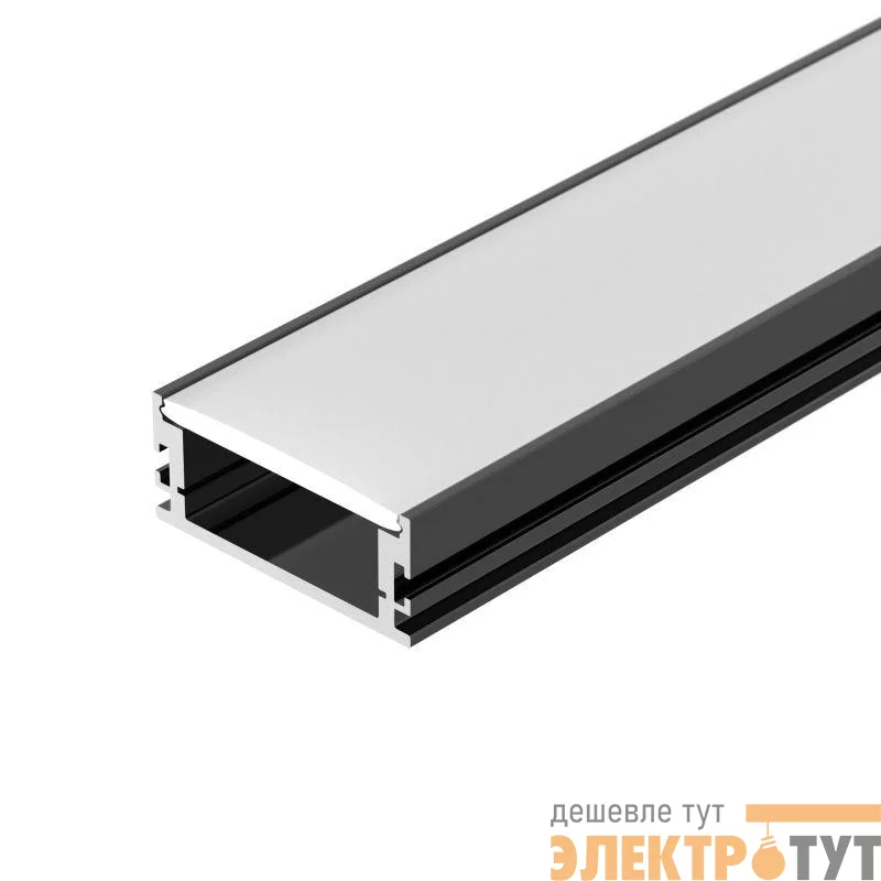 Профиль FLOOR60-H26-3000 ANOD BLACK L3000 алюм. Arlight 046414