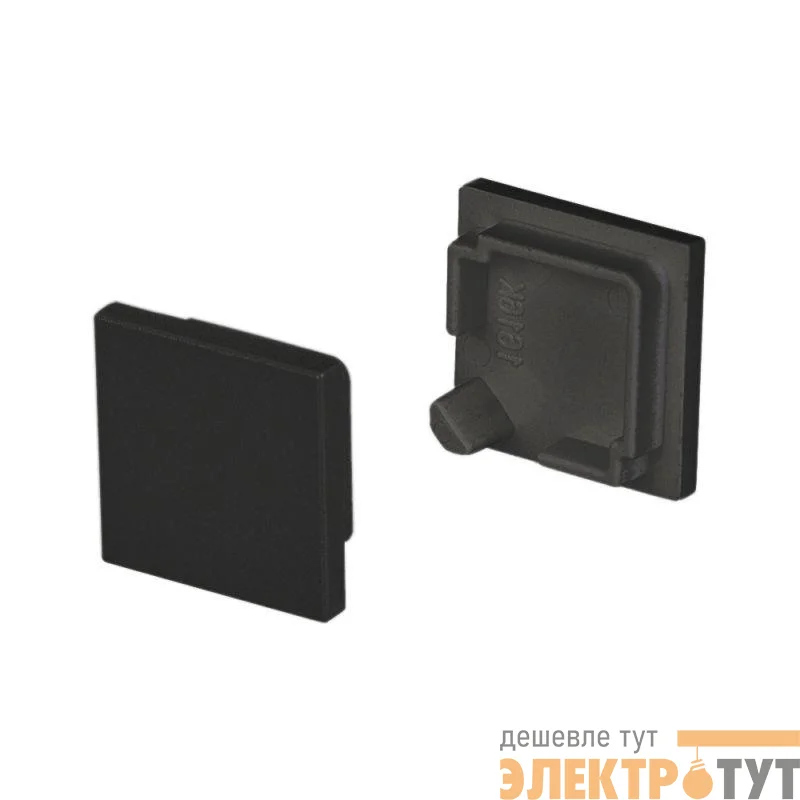 Заглушка SL-KANT-H16 SQUARE BLACK глухая пластик Arlight 037518