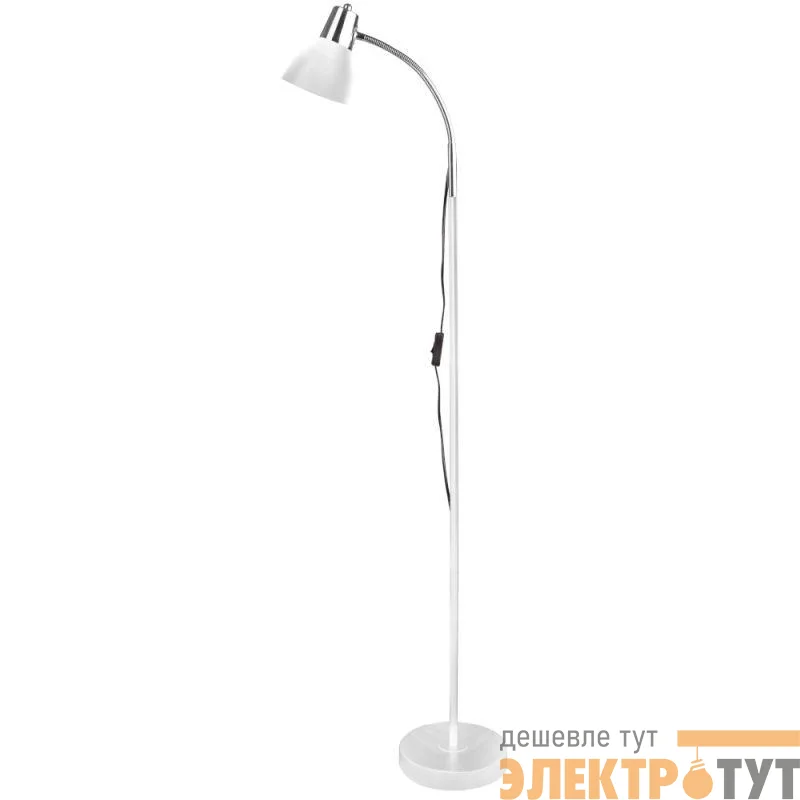 Светильник KD-359F C01 напол. торшер 230В 40Вт E27 бел. Camelion 15187