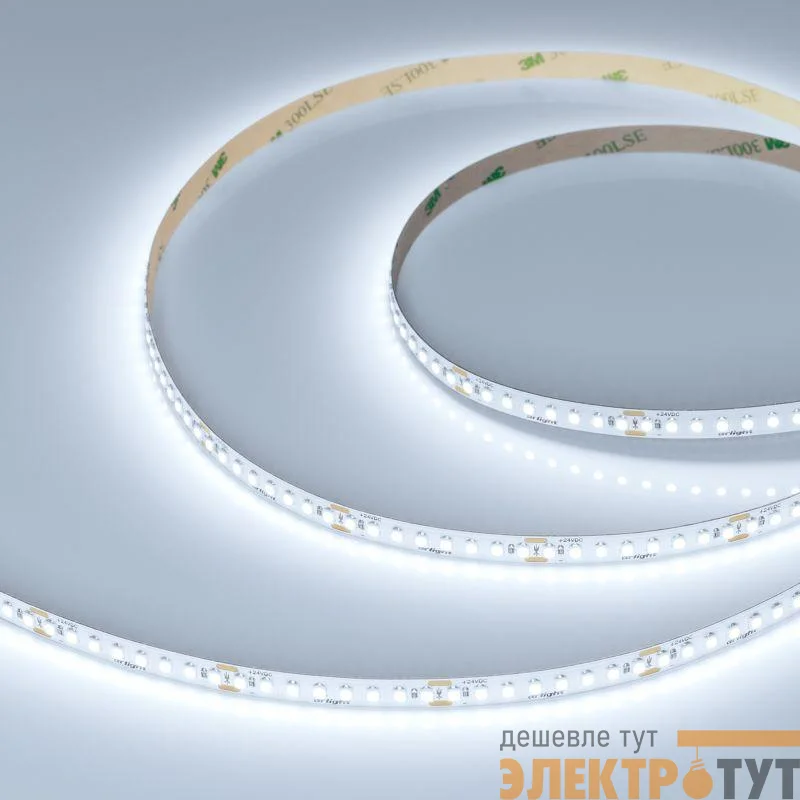 Лента светодиодная UL-A176-8mm 24V White 6000К 15Вт/м IP20 (уп.5м) Arlight 048130