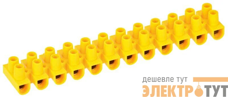 Колодка клеммная ЗВИ-15 н/г 4.0-10кв.мм 12 пар желт. IEK UZV7-015-06