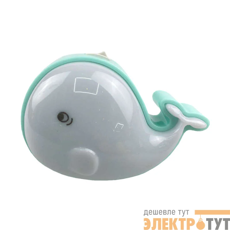 Светильник NL-182 ночник с выкл. "Кит зеленый" 220В Camelion 12762