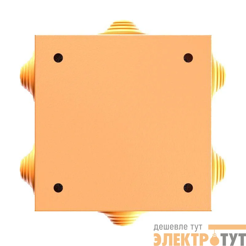 Коробка ответвительная FS 150х150х80мм 5р 450В 10А 6кв.мм с каб. вводами и клеммн. IP55 сталь. DKC FSB31506