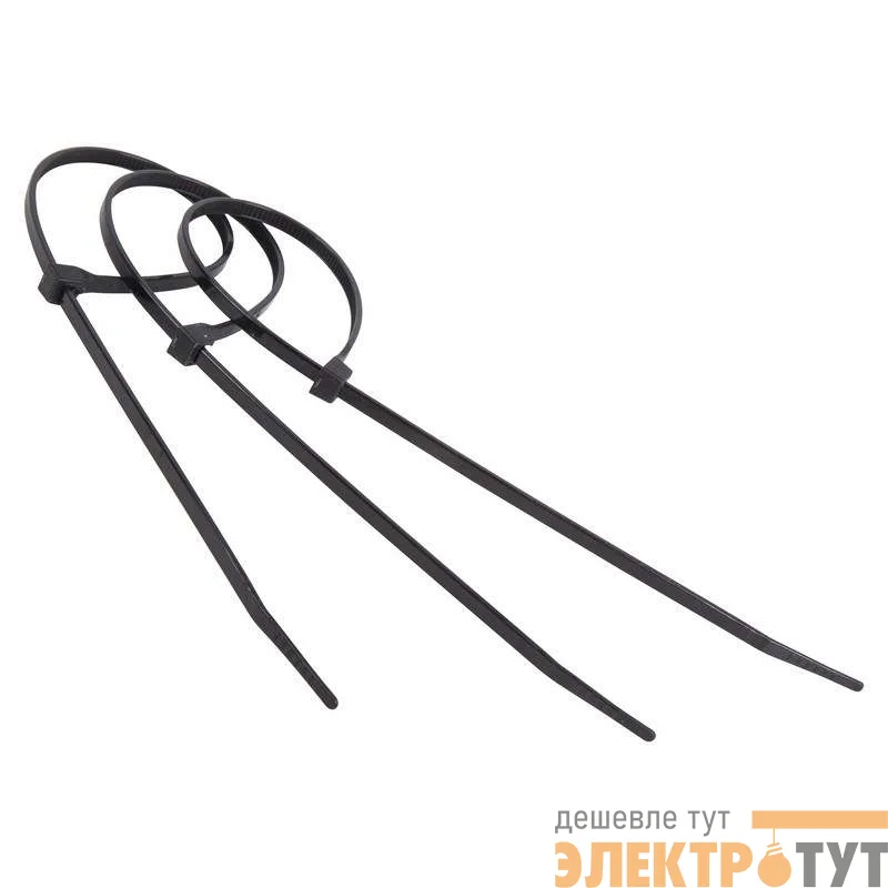 Хомут кабельный 2.5х150 нейл. черн. (уп.100шт) Rexant 07-0151