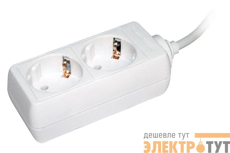 Удлинитель 2х5м с заземл. 16А IP20 У02 2P+PE 250В 3х1 IEK WYP10-16-02-05-Z-N