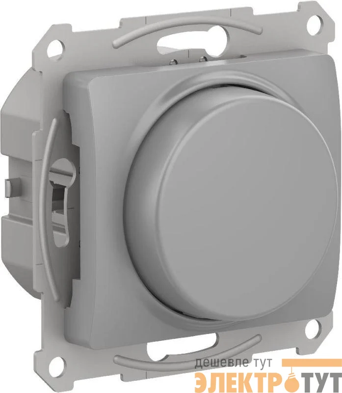 Механизм светорегулятора поворотно-нажимного Glossa LED RC 315Вт алюм. SchE GSL000330