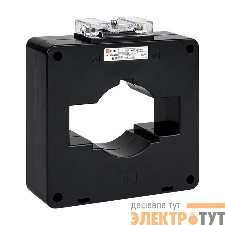 Трансформатор тока ТТЕ 100 1000/5А кл. точн. 0.5 10В.А EKF tte-100-1000/tc-100-1000