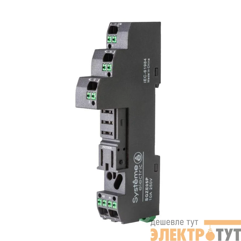 Розетка для реле 1СО скоба mixed push in SE SGZE05P